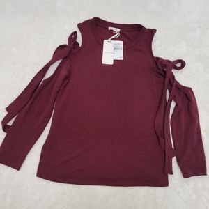 Pleione - Shirt. Color: Burgandy/Maroon. Size: XS. Nordstrom Brand.
